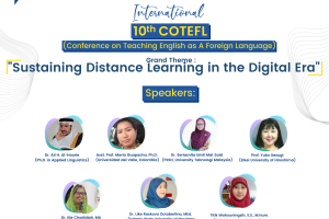 Konferensi International 10th COTEFL 2021 Sukses Terlaksana Secara Virtual